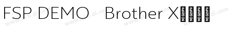 FSP DEMO   Brother X字体转换